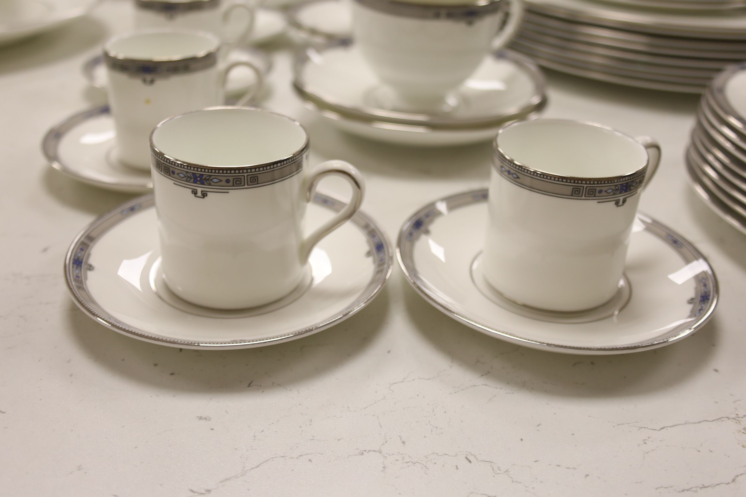 A large quantity contemporary Wedgwood Amherst dinner wares